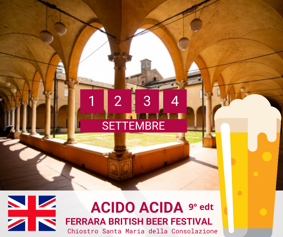 locandina acido acida British beer festival 2022 Ferrara